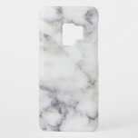 Capa Para Samsung Galaxy S9 Case-Mate White Faux Marble<br><div class="desc">Simples e elegante pedra de mármore branca.</div>