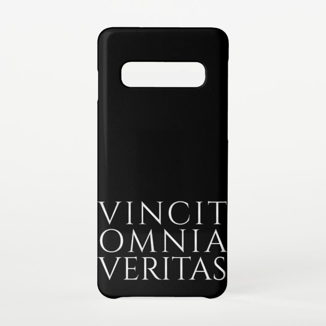 CAPA PARA SAMSUNG GALAXY CASO VINCIT OMNIA VERITAS SAMSUNG GALAXY (Verso)