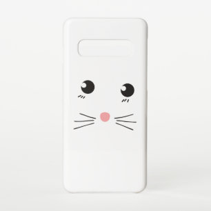 Capa Para Samsung Galaxy Desenho de linha de rosto de gato