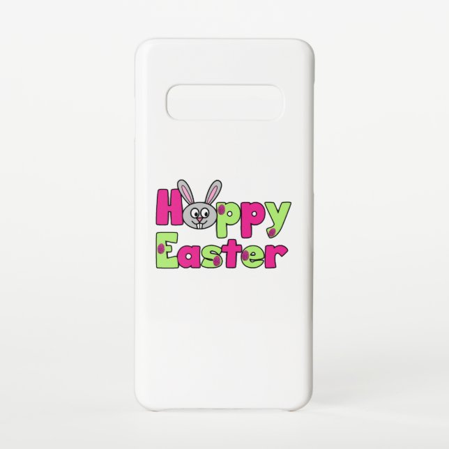 Capa Para Samsung Galaxy Easter Bunny Happy Easter Eggs (Verso)