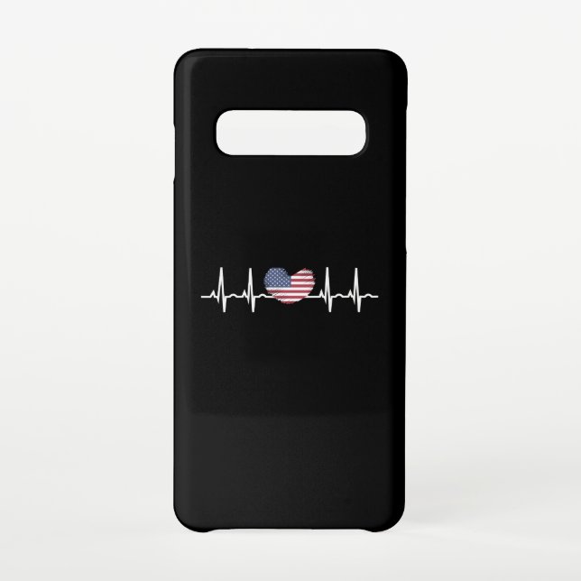 Capa Para Samsung Galaxy Eletrocardiografia ECG com pulsação de batimento c (Verso)