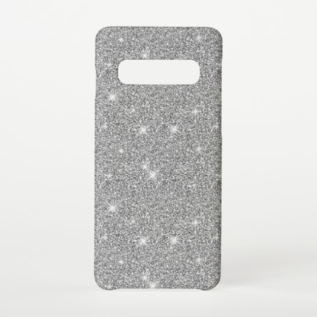 Capa Para Samsung Galaxy Estrelas Brilhantes Prateadas Amantes Brilhantes G (Verso)