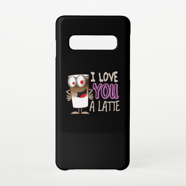 Capa Para Samsung Galaxy Eu te amo um latte (Verso)