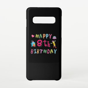 Capa Para Samsung Galaxy Feliz 8 de aniversário. 8 anos por dia.