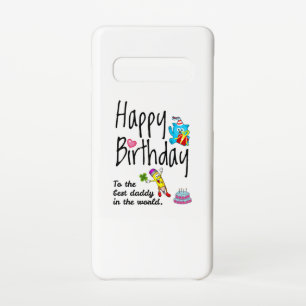 Capa Para Samsung Galaxy Feliz aniversário para o melhor pai do mundo