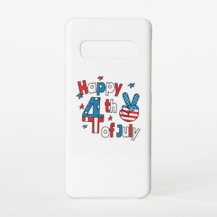 Capa Para Samsung Galaxy Feliz Dia da Independência em 4 de julho