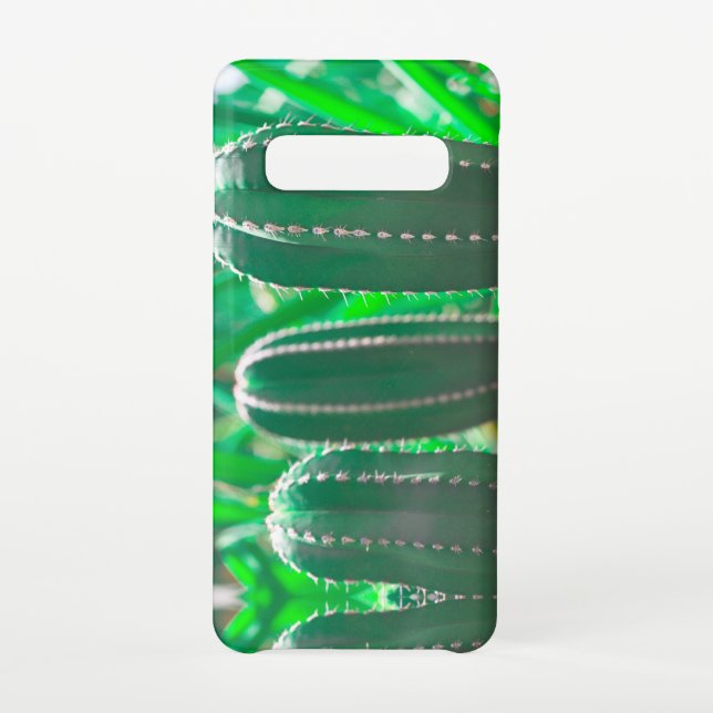 Capa Para Samsung Galaxy Folhas de cacto verde suculento (Verso)