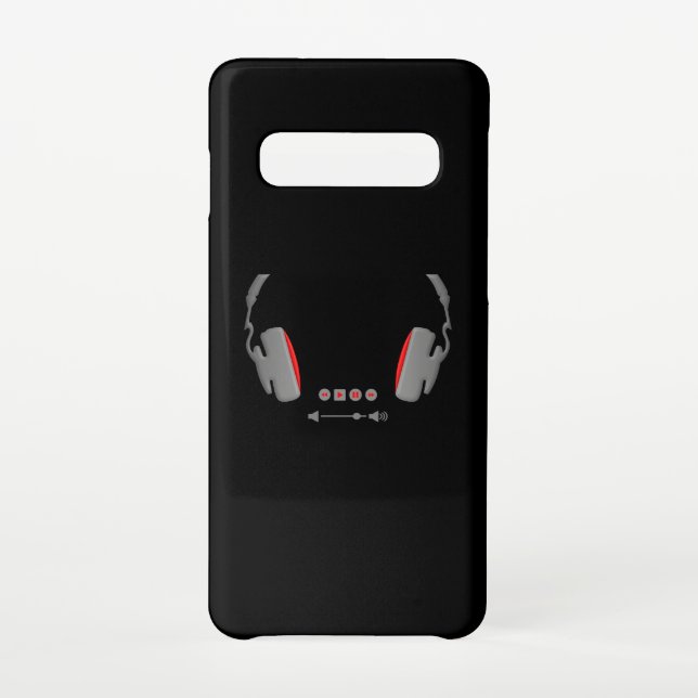 Capa Para Samsung Galaxy Fones de ouvido com botões de controle de volume d (Verso)