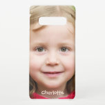 Capa Para Samsung Galaxy Foto personalizada<br><div class="desc">Personalize sua capa de telefone de célula da Samsung com qualquer foto. Em seguida, adicione um nome (ou qualquer texto que você queira) abaixo dele. Este texto está em uma fonte divertida, que pode ser alterada. A cor do texto também pode ser alterada. Esta capa de telefone androide é um...</div>