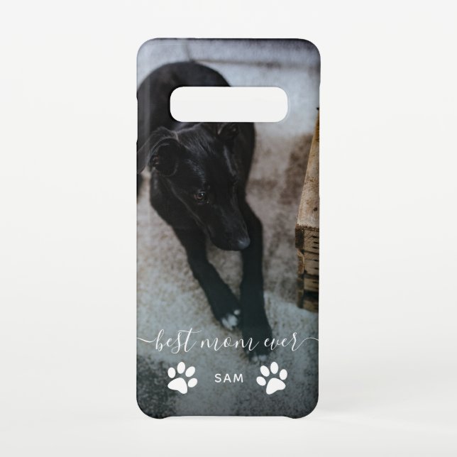 Capa Para Samsung Galaxy Foto Personalizada De Cachorro Da Melhor Mãe (Verso)