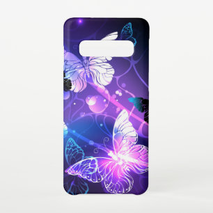 Capa Para Samsung Galaxy Fundo com Borboletas Noturnas