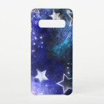 Capa Para Samsung Galaxy Fundo de Espaço com Estrelas<br><div class="desc">fundo azul espacial com estrelas</div>