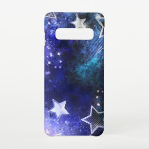 Capa Para Samsung Galaxy Fundo de Espaço com Estrelas