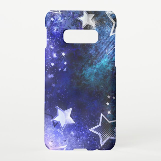 Capa Para Samsung Galaxy Fundo de Espaço com Estrelas (Verso)