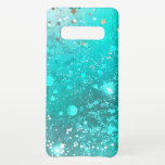 Capa Para Samsung Galaxy Fundo do Mint Turquoise Foil<br><div class="desc">Abstrato de fundo de turquesa,  amassado,  folha texturizada.</div>