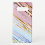 Capa Para Samsung Galaxy Fundo Rosa Texturizado<br><div class="desc">Fundo de textura rosa e azul,  pintado com grandes pinceladas,  decorado com folha de ouro. Textura Grunge.</div>