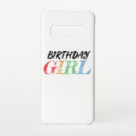 Capa Para Samsung Galaxy garota de aniversário colorida e esboçada<br><div class="desc">Design de Aniversário para Meninas - Esta Rico Colorida de Aniversário é perfeita para seu bebê ou meninas. Ideia do presente de aniversário do excelente para a celebração da Festa de aniversario de meninas. Presentes de aniversário de criança. Meninas Feliz Aniversário. Perfeito para caneca,  camisa,  cartão etc</div>