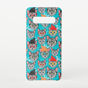 Capa Para Samsung Galaxy Gato no chapéu