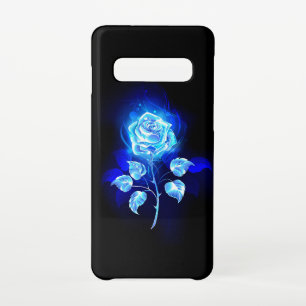 Capa Para Samsung Galaxy Gravação de Rosa Azul