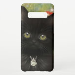 Capa Para Samsung Galaxy Gustav Klimt Kitten<br><div class="desc">Samsung Galaxy Case com um gatinho Gustav Klimt! Este gatinho preto veste um colar prateado e se senta num campo de flores vermelhas,  azuis,  brancas e amarelas. Um presente maravilhoso para amantes de gatos e entusiastas de arte austríacos!</div>