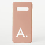 Capa Para Samsung Galaxy Inicial Personalizada Simples, Mínima, Cor-de-rosa<br><div class="desc">Maleta Simples e Minimalista,  Cor-de-rosa,  personalizada inicial Samsung Galaxy S10 </div>