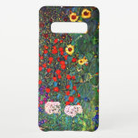 Capa Para Samsung Galaxy Jardim Flor Gustav Klimt<br><div class="desc">Samsung Galaxy Case apresentando o Jardim de Fazendas de pintura de óleo de Gustav Klimt com girassóis (1907). Um belo jardim de girassóis e belas flores azuis,  vermelhas,  roxas,  rosa e brancas. Um presente de excelente para fãs de Arte Nouveau e de Arte Austríaca.</div>