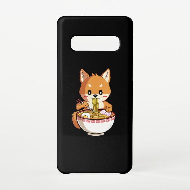 Capa Para Samsung Galaxy Kawaii ramen shiba inu | presente de amante de mac (Verso)