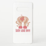 Capa Para Samsung Galaxy Latite e xícara de amor, mãos e café<br><div class="desc">Belo esboço com citações engraçadas de café desenhando em torno da xícara e mãos em estilo plano com cores orgânicas</div>
