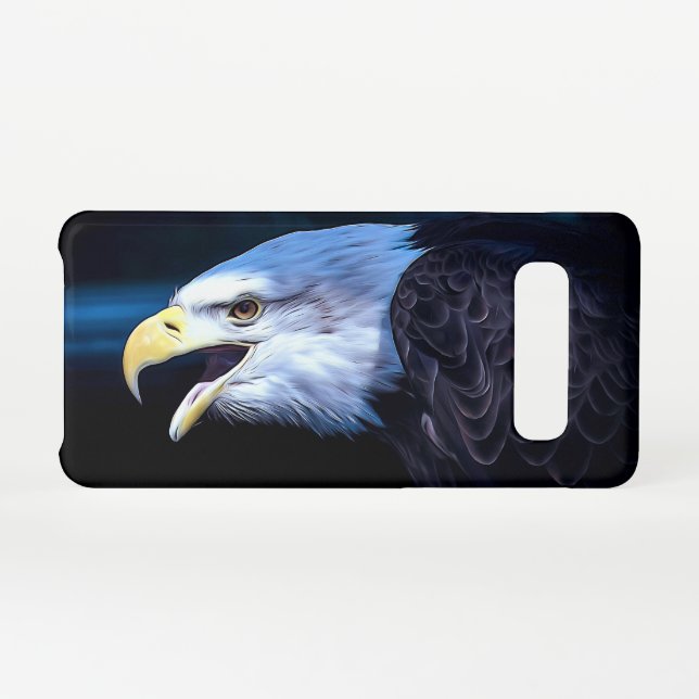 Capa Para Samsung Galaxy Maiestoso Bald Eagle (Verso Horizontal)