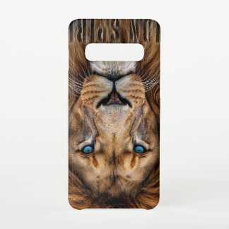 Capa Para Samsung Galaxy Majestic Lion Face with Blue Eyes | Wildlife Anima