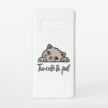 Capa Para Samsung Galaxy Muito fofo para falhar<br><div class="desc">Os bancos são grandes demais para falhar e você é fofo demais ou adorável demais para falhar. Legal e engraçada ideia de presente. Uma combinação perfeita para adultos e crianças.</div>