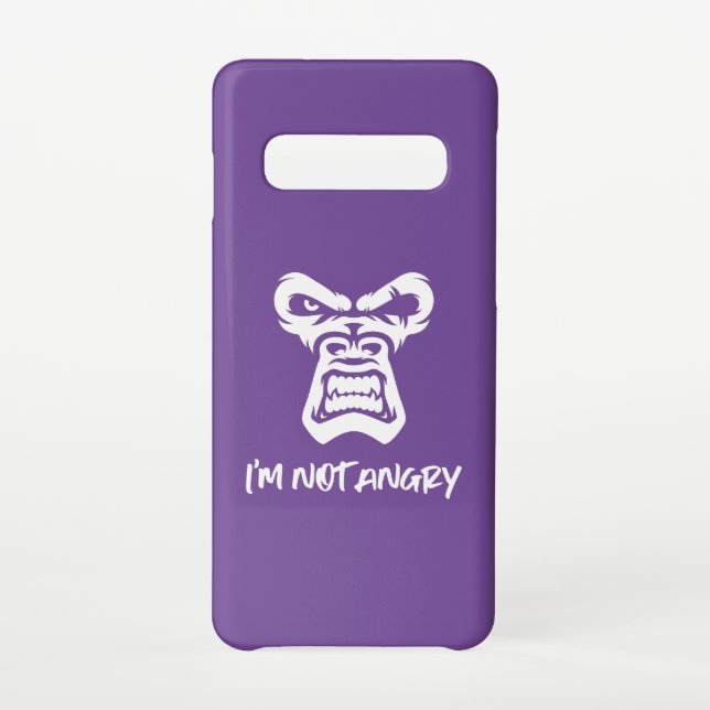 Capa Para Samsung Galaxy Não estou zangado, o macaco (Verso)
