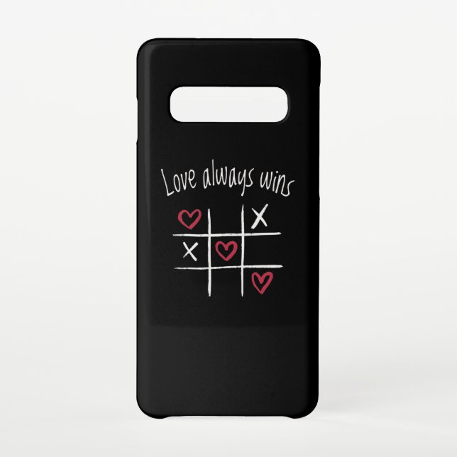 Capa Para Samsung Galaxy O amor sempre ganha (Verso)
