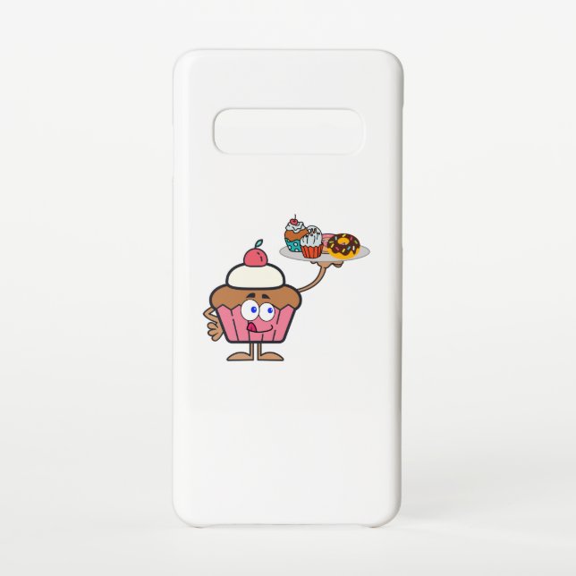 Capa Para Samsung Galaxy O cupcake doce o seu dia (Verso)
