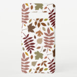 Capa Para Samsung Galaxy O Fallen deixa as cores de queda do padrão Lg em b<br><div class="desc">Folhas outono caídas em grande padrão em cores do outono/queda em fundo branco.</div>