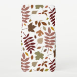 Capa Para Samsung Galaxy O Fallen deixa as cores de queda do padrão Lg em b<br><div class="desc">Folhas outono caídas em grande padrão em cores do outono/queda em fundo branco.</div>