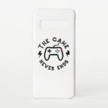 Capa Para Samsung Galaxy O jogo nunca acaba<br><div class="desc">Para um jogador de verdade,  o jogo não acabou. Design único de jogos atraente. Uma combinação perfeita para o seu evento de jogos ou como presente para amigos de jogadores,  família,  viciado em jogos,  nerd de jogos,  geeks de jogos,  aberrações de jogos.</div>