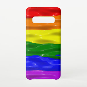 Capa Para Samsung Galaxy O orgulho arco-íris do SlipperyJoe colores líquido