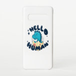 Capa Para Samsung Galaxy Olá, Dinossauro Humano<br><div class="desc">Dinossauro-design bonitinho apresentando um adorável dinossauro bebê com a citação "Olá humano". Uma combinação perfeita para cada amante de dinossauros e dono de animais de estimação. Ideia de presente de excelente para adultos e crianças.</div>