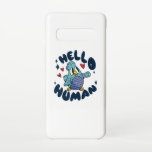 Capa Para Samsung Galaxy Olá, pássaro bonitinho.<br><div class="desc">Bela design de pássaro com um lindo pássaro bebê com a citação "Olá Humano". Uma combinação perfeita para cada amante de pássaros e dono de animais de estimação. Ideia de presente de excelente para adultos e crianças.</div>