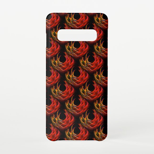 Capa Para Samsung Galaxy Padrão de Arte Abstrata Elegante Boho Moderno Fofo (Verso)