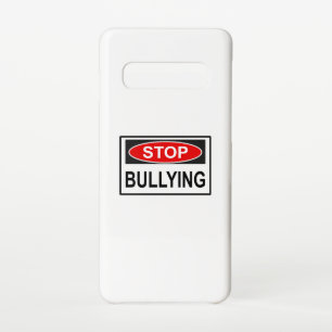 Capa Para Samsung Galaxy Parar Sinal de Bullying Vermelho