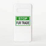 Capa Para Samsung Galaxy Parar Sinal de Comércio de Pele Verde<br><div class="desc">Parem Com O Comércio De Peles. Todos os utilizadores de peles têm sangue nas mãos. Diga não ao pelo! Pelo é assassinato. Design anti-pelo com slogan contra o Furador. Defenda os direitos dos animais e a proteção dos animais.</div>