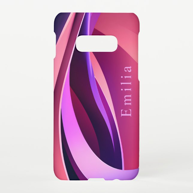 Capa Para Samsung Galaxy Personized Purple Phone Case (Verso)