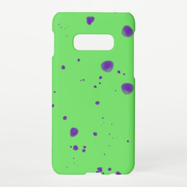 Capa Para Samsung Galaxy Placas Roxas Neon Verde (Verso)
