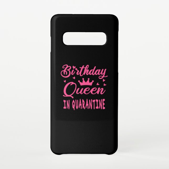 Capa Para Samsung Galaxy Rainha de aniversário em quarentena (Verso)