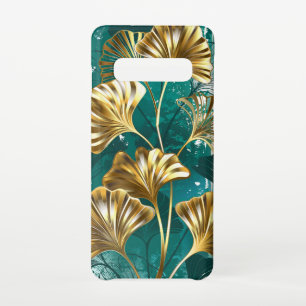 Capa Para Samsung Galaxy Ramificação com Ouro deixa Ginko Biloba