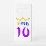 Capa Para Samsung Galaxy Rei 10<br><div class="desc">O Rei 10 é a coroa do rei e a palavra do rei & número 1. O número 1 é vestido pelas estrelas e significa que você é o melhor em tudo!</div>