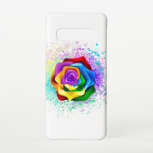 Capa Para Samsung Galaxy Rosa de arco-íris colorido