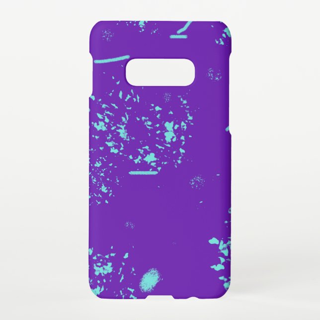 Capa Para Samsung Galaxy Roxo - Dodores Azuis Claro (Verso)